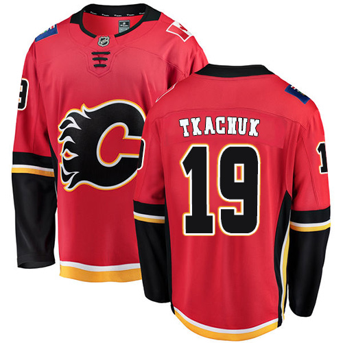 Herren Calgary Flames Eishockey Trikot Matthew Tkachuk #19 Breakaway Rot Fanatics Branded Heim